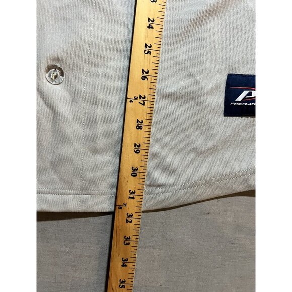 VTG 90'S PRO PLAYER NORTH CAROLINA‎ TAR HEELS GRAY BLUE BASEBALL BUTTON JERSEY L - Picture 12 of 13